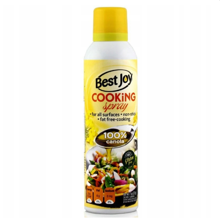 BEST JOY Canola Oil Cooking Spray – 250 ml - 201 g (purškiamas aliejus) - FEN sport nutrition