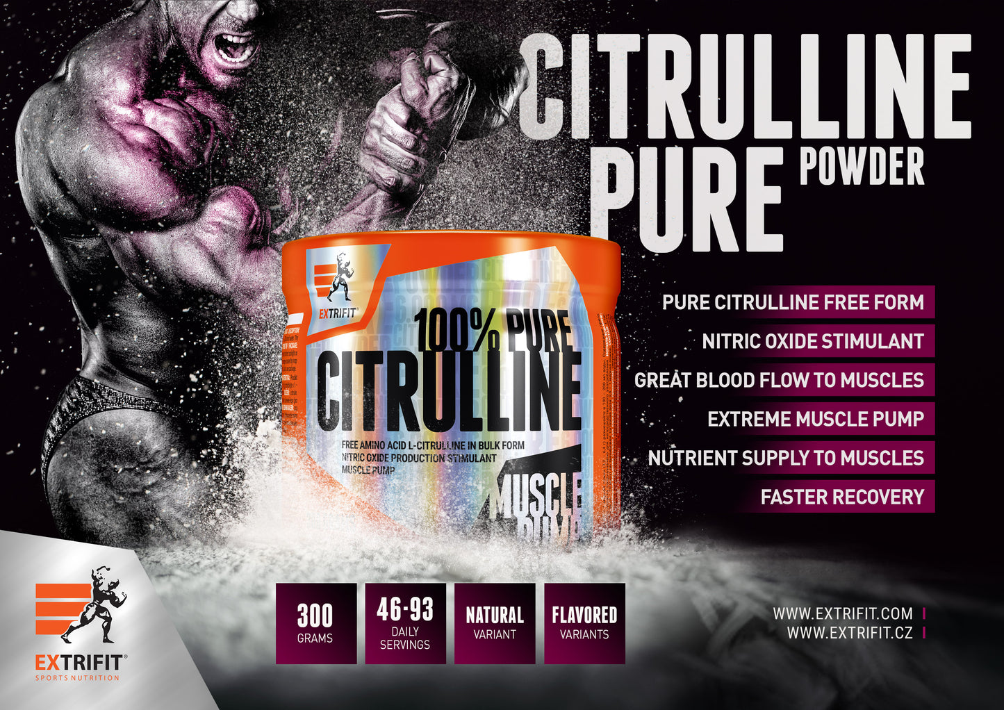 CITRULLINE PURE 300 g - FEN papildai sportui