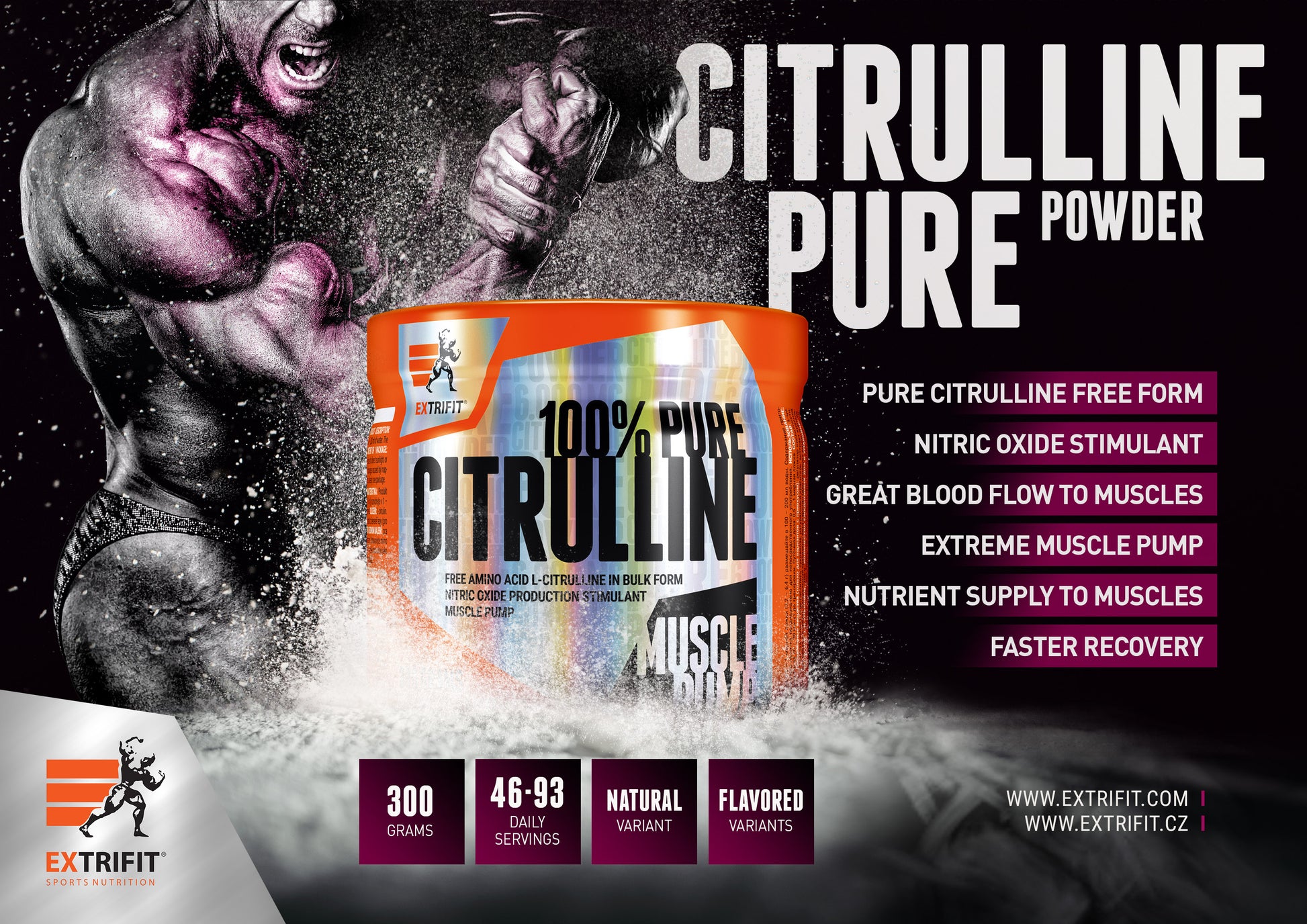 CITRULLINE PURE 300 g - FEN papildai sportui