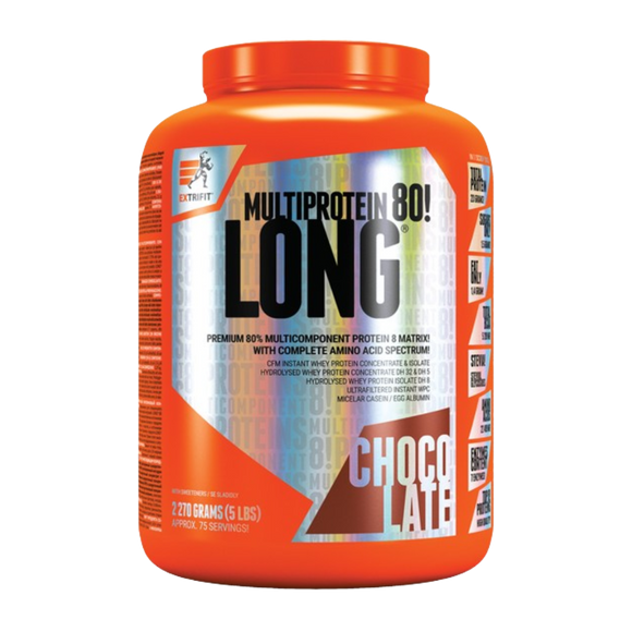 Extrifit LONG® 80 - MULTIPROTEIN 2270 g (olbaltumvielu kokteilis)