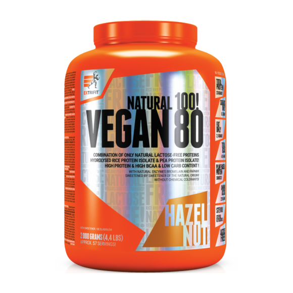 Extrifit VEGAN 80 2000 g (vegānu olbaltumvielu kokteilis)