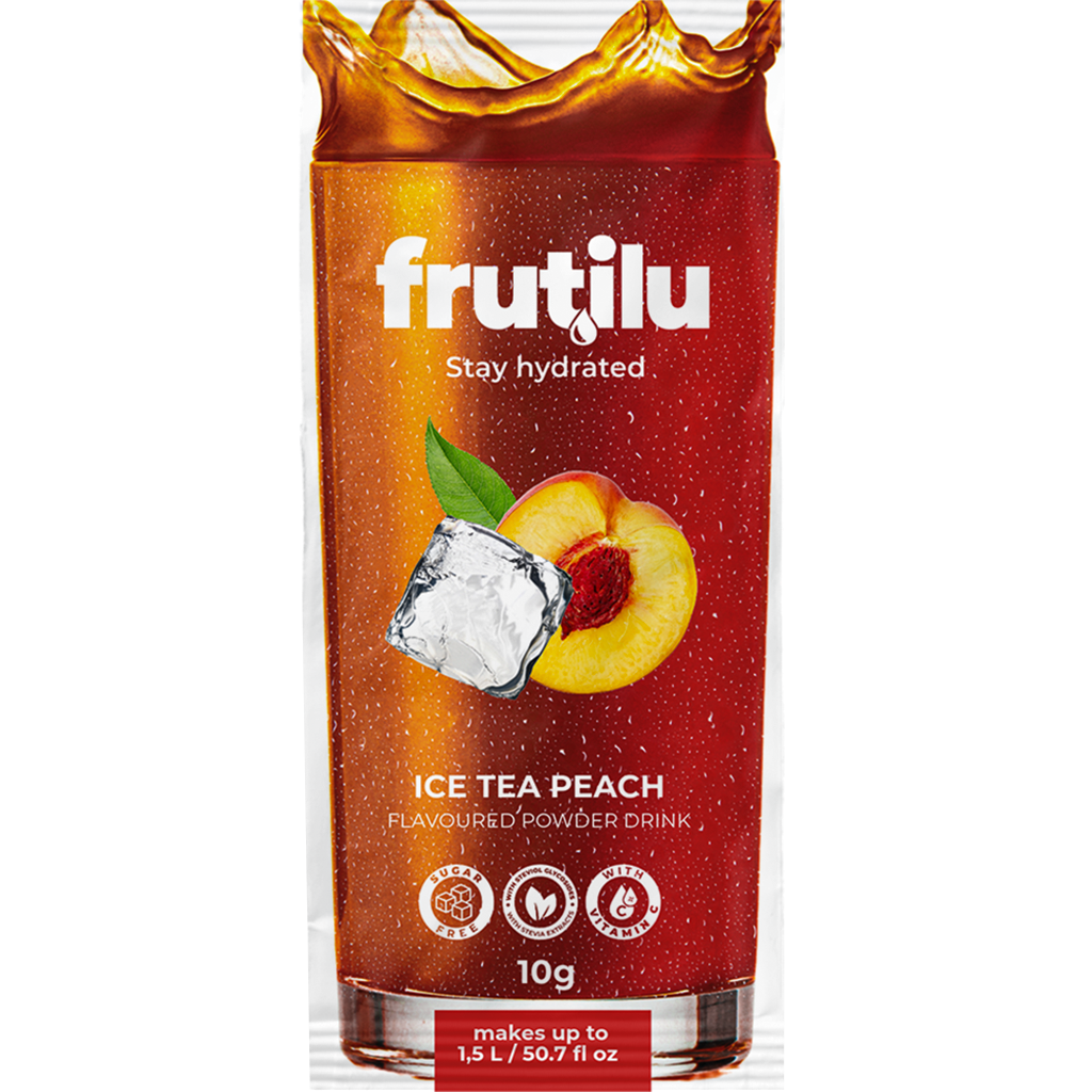 Frutilu becukris gėrimas šaltos persikų arbatos skonio - FEN sport nutrition