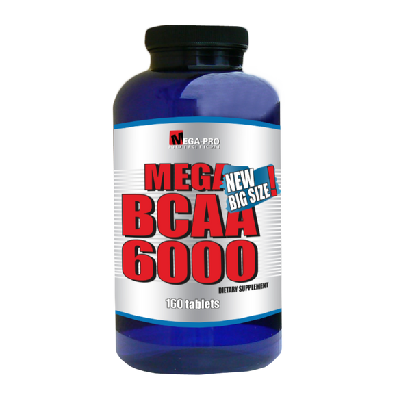 Mega BCAA 6000 160 cilne. (BCAA aminoskābes)